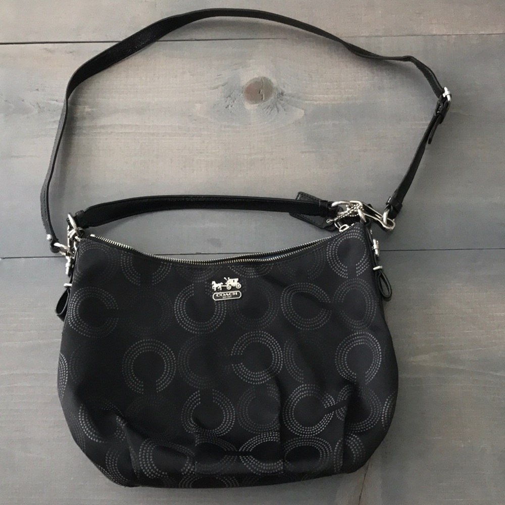 Black Coach crossbody purse